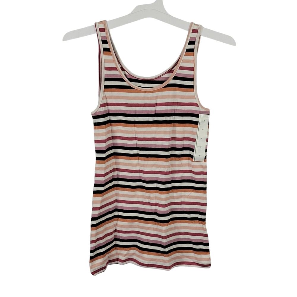 A New Day Multicolored Stripe Tank Top, Sz L, NWT #BundleAndSave